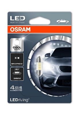 BEC LED INTERIOR 12V (C5W) COOL WHITE 31MM LEDriving STANDARD BLI 1 BUC OSRAM