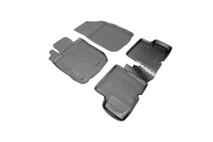 SET COVORASE AUTO CAUCIUC FIT DACIA DUSTER (2WD) (2011-)  NISSAN TERRANO (2WD) (2014-) - 5 PCS