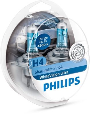 BEC FAR H4/W5W P43T-38 60/55W 12V WHITE VISION ULTRA PHILIPS