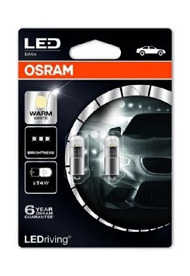 SET 2 BECURI LED INTERIOR 12V (T4W) WARM WHITE 4000K LEDriving PREMIUM BLI OSRAM