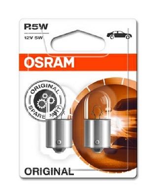 SET 2 BECURI 12V R5W ORIGINAL BLISTER OSRAM