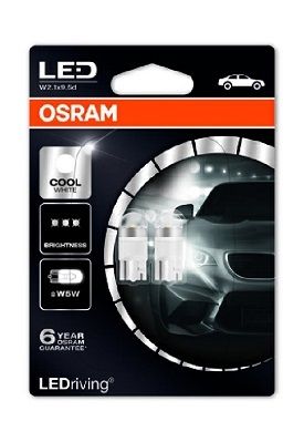 SET 2 BECURI LED INTERIOR 12V (W5W) COOL WHITE 6000K LEDriving PREMIUM BLI OSRAM