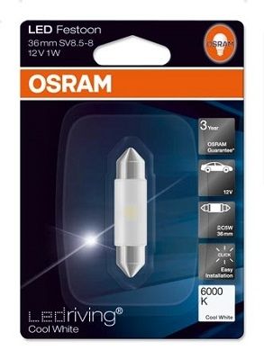 BEC LED INTERIOR 12V (C5W) COOL WHITE 36MM LEDriving STANDARD BLI 1 BUC OSRAM