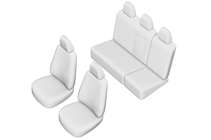 SET HUSE SCAUN SEAT IBIZA 2003-2008 (BANCHETA FRACTIONATA)