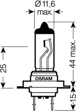 BEC 12V H7 55 W ULTRA LIFE BLISTER 1 BUC OSRAM