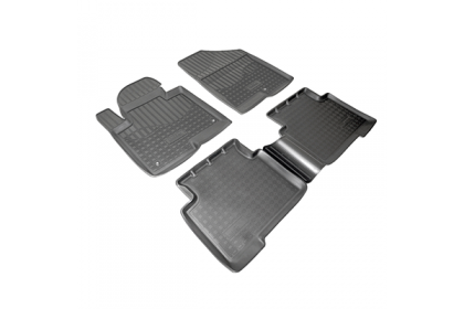 SET COVORASE AUTO CAUCIUC FIT HYUNDAI SANTA FE (DM) (2012-2018) (5 LOCURI) - 5 PCS