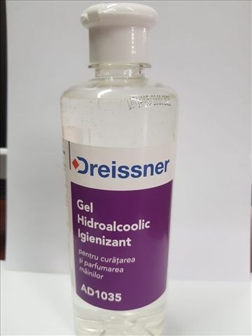 AD1035 GEL HIDROALCOOLIC IGIENIZANT - ALOE VERA+VITAMINA E (500ML) - DREISSNER-FD/fara pompita