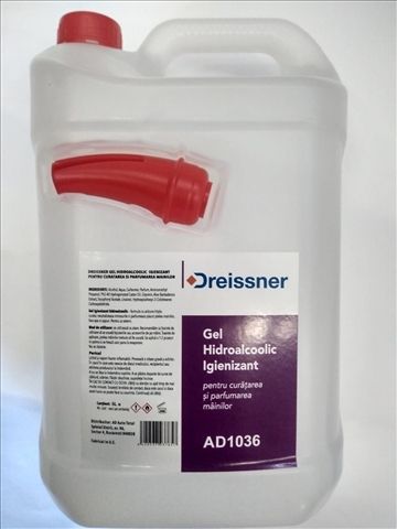 AD1036 GEL HIDROALCOOLIC IGIENIZANT CU ALOE VERA+VITAMINA E (5L) - DREISSNER-FD