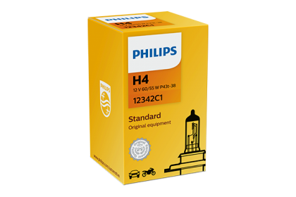 BEC FAR H4 P43t 60/55W 12V VISION (cutie) PHILIPS