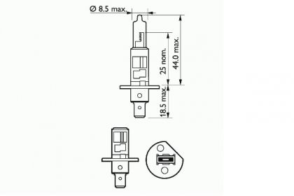 BEC FAR H1 12V 55W P14.5S BASIC SCT