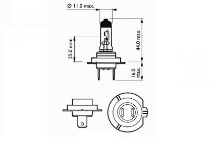 BEC FAR H7 12V 55W PX26D BASIC SCT