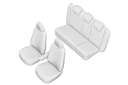 SET HUSE SCAUN VOLKSWAGEN PASSAT B6 VARIANT 2005-2010 (BANCHETA FRACTIONATA)