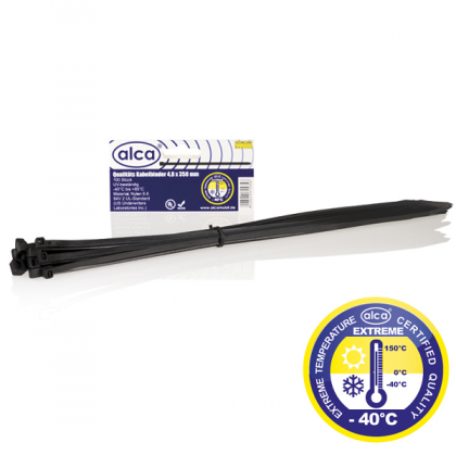 COLIER NYLON  NEGRU CU REZISTENTA UV 50BUC. 4.6*350MM