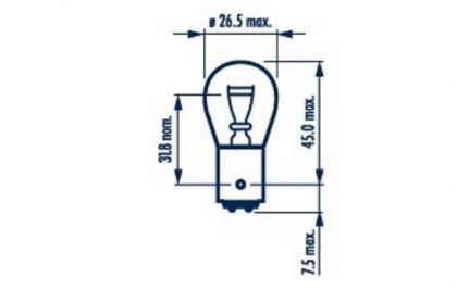 BEC STOP FRANA 24V P21/5W SET 10 BUC NARVA