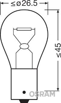 BEC 12V PY21W ORIGINAL SET 10 BUC OSRAM