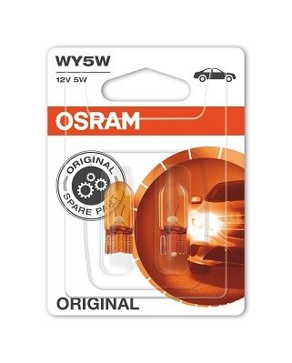 SET 2 BECURI 12V WY5W ORIGINAL BLISTER OSRAM