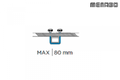 KIT FIXARE BARE PORTBAGAJ U-BOLT 8CM SET 4BUC 