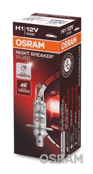 BEC 12V H1 55 W NIGHT BREAKER SILVER +100% OSRAM