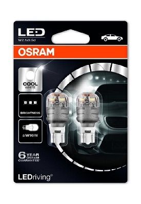 SET 2 BECURI LED EXTERIOR 12V (W16W) COOL WHITE LEDriving PREMIUM BLI OSRAM