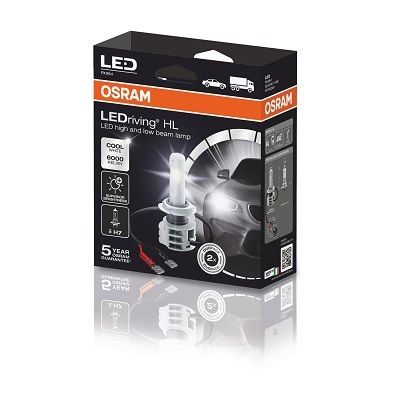 SET 2 BECURI LED 12/24V (H7) FAR OSRAM