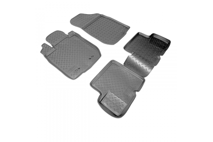 SET COVORASE AUTO CAUCIUC FIT DACIA LOGAN (2006-) - 5 PCS