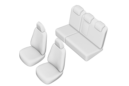 SET HUSE SCAUN FORD FOCUS II HATCHBACK 2005-2011 (BANCHETA FRACTIONATA, COTIERA SPATE)