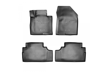 SET COVORASE AUTO CAUCIUC FIT HYUNDAI SANTA FE (TM) 3D (2018-) (7 LOCURI) - 5 PCS