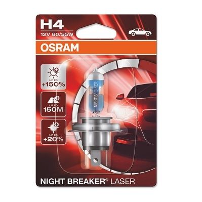 BEC 12V H4 60/55 W NIGHT BREAKER LASER +150% BLISTER 1 BUC OSRAM