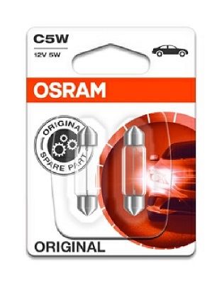 SET 2 BECURI 12V C5W ORIGINAL BLISTER OSRAM