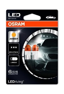 SET 2 BECURI LED INTERIOR 12V (W5W) AMBER 2000K LEDriving PREMIUM BLI OSRAM