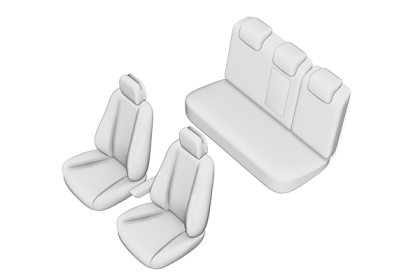 SET HUSE SCAUN VOLKSWAGEN PASSAT B8 SEDAN 2015 (BANCHETA FRACTIONATA)