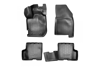 SET COVORASE AUTO CAUCIUC FIT DACIA DUSTER 3D (2018-) CU SPATIU DEPOZITARE SUB SCAUN FATA PASAGER - 5 PCS