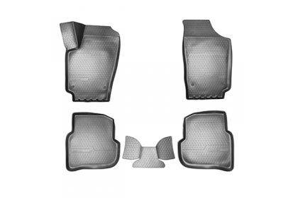 SET COVORASE AUTO CAUCIUC FIT VOLKSWAGEN POLO (SD) 3D (2010-) - 5 PCS