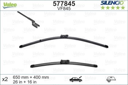 SET STERGATOARE VALEO SILENCIO X.TRM 650/400 MM VF845