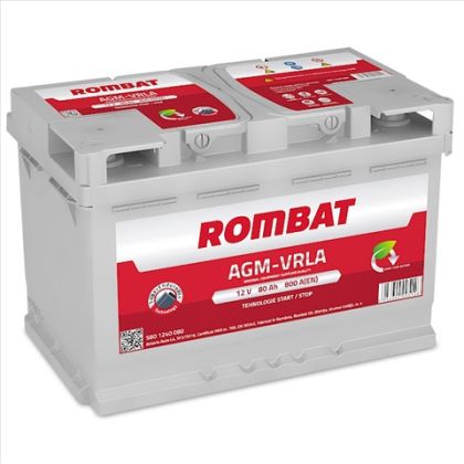 ACUMULATOR ROMBAT AGM VRLA 80AH 800A 315X175X190 +DR