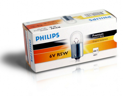 BEC AUXILIAR R5W 12V SET 10 buc PHILIPS