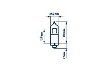 BEC POZITIE FATA H6W 12V SET 10 BUC NARVA
