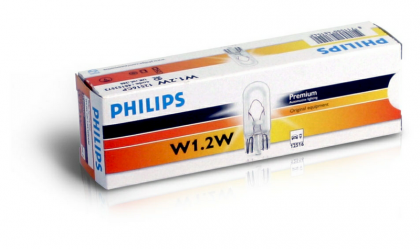 BEC FARA SOCLU W1.2W 12V SET 10 buc PHILIPS