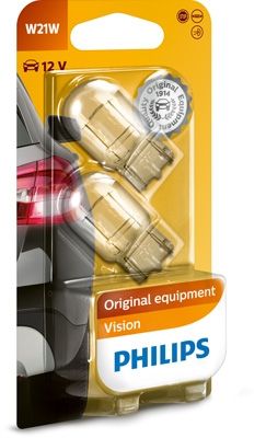 SET 2 BECURI FARA SOCLU 12V W21W W3X16d PHILIPS
