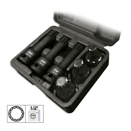 SET DE 6 TUBULARE XZN DE 1/2' DE IMPACT