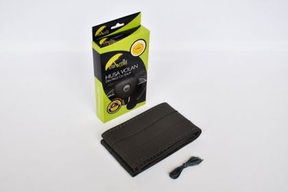 HUSA VOLAN PIELE ECOLOGICA CU SNUR  - GRI