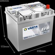 ACUMULATOR VARTA AUTOMOTIVEEFB 12V 65AH 650A N65 232X173X225 + DR