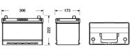 BATERIE  EFB 95AH 800A 306X 173X222 +DR