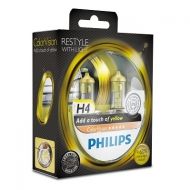 SET 2 BECURI H4 12V 60/55W YELLOW COLOR VISON PHILIPS