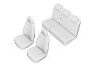 SET HUSE SCAUN FIAT PUNTO 2006-2012 (BANCHETA FRACTIONATA)